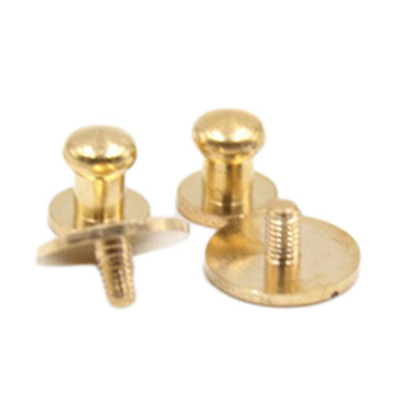 تصميم جديد من النحاس الصلب Sam Brown Button Stud للجلد تصميم جديد من النحاس الصلب Sam Brown Button Stud للجلد