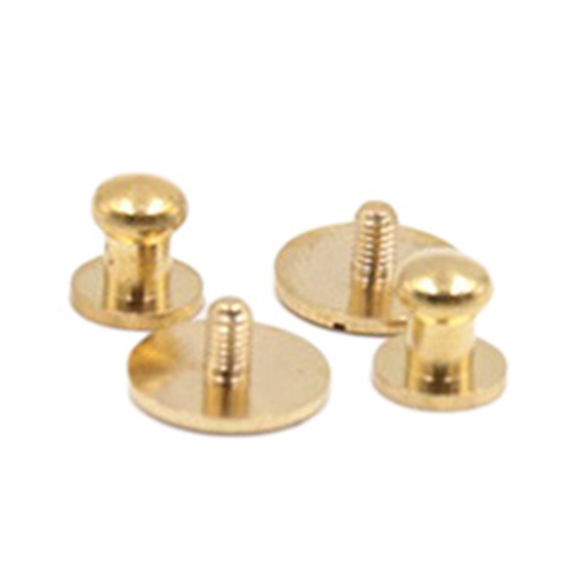 تصميم جديد من النحاس الصلب Sam Brown Button Stud للجلد