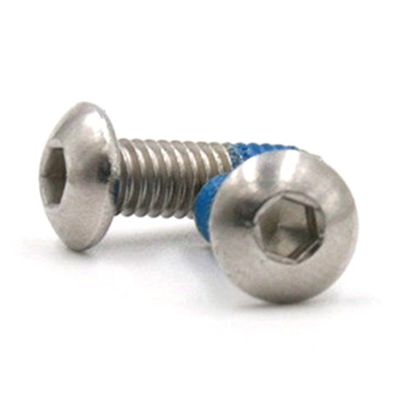مقبس رأس زر M3X6 برغي صغير صغير مع رقعة من النايلون مقبس رأس زر M3X6 برغي صغير صغير مع رقعة من النايلون