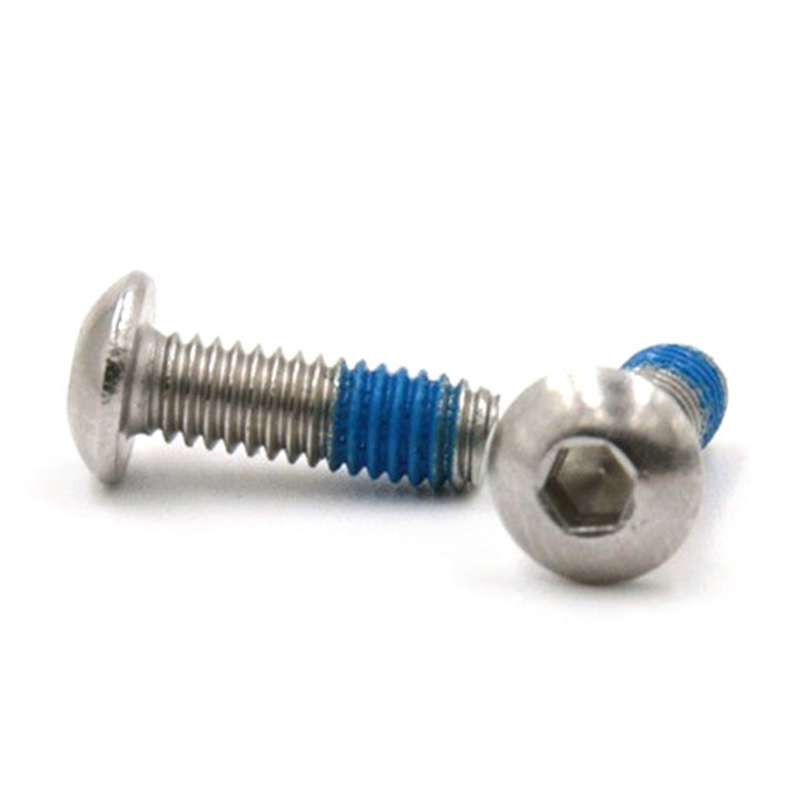 مقبس رأس زر M3X6 برغي صغير صغير مع رقعة من النايلون مقبس رأس زر M3X6 برغي صغير صغير مع رقعة من النايلون