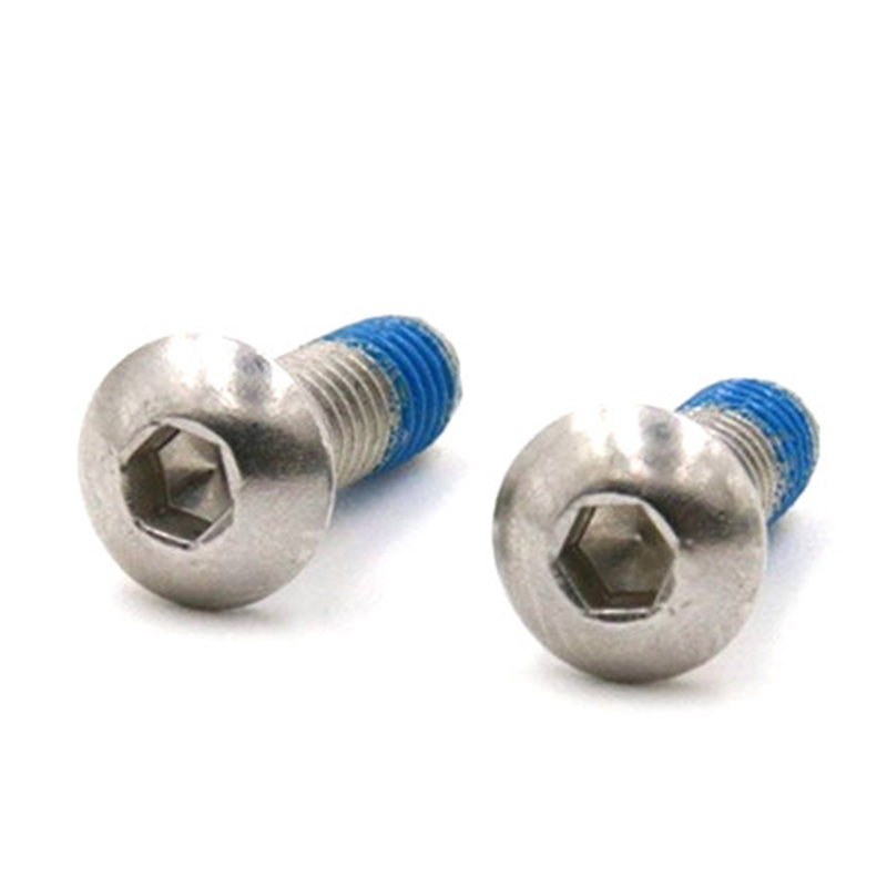 مقبس رأس زر M3X6 برغي صغير صغير مع رقعة من النايلون مقبس رأس زر M3X6 برغي صغير صغير مع رقعة من النايلون